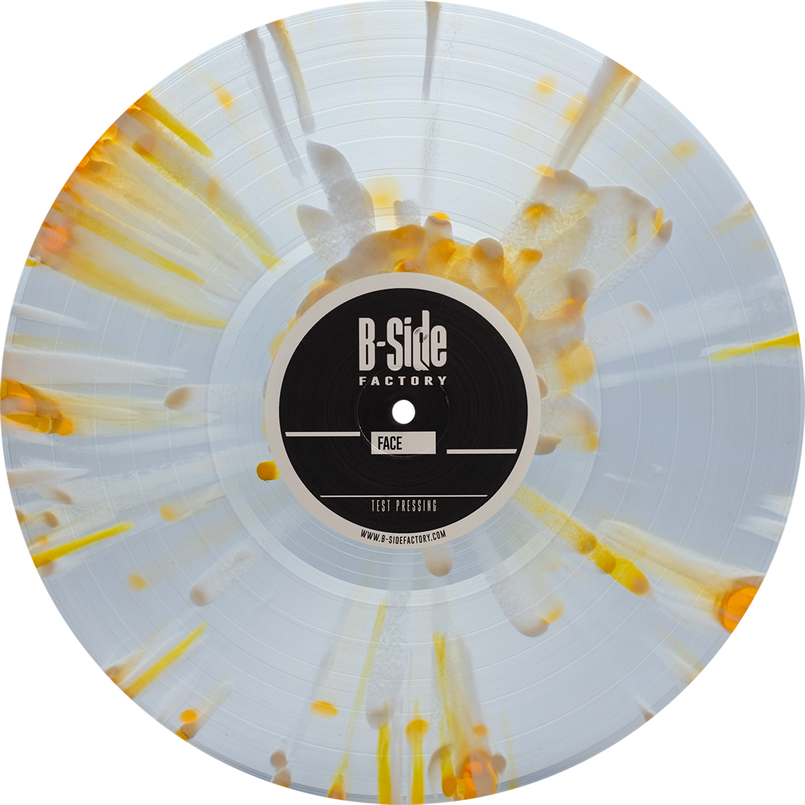 Vinyl Blanc Splatter Jaune 1