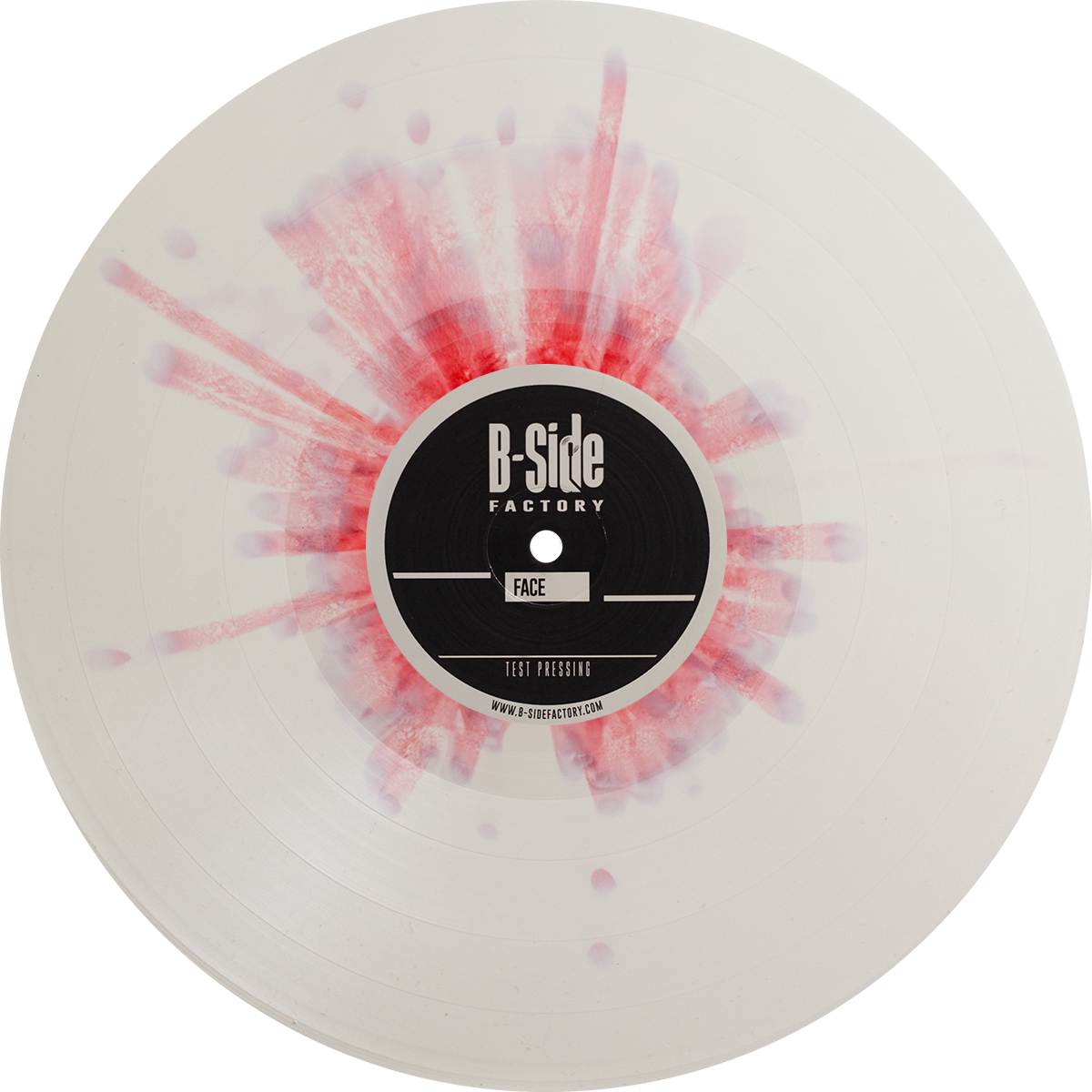 Vinyl Blanc Splatter Rouge 1