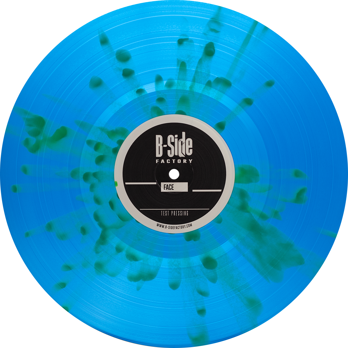 Vinyl Bleu Splatter Vert 1