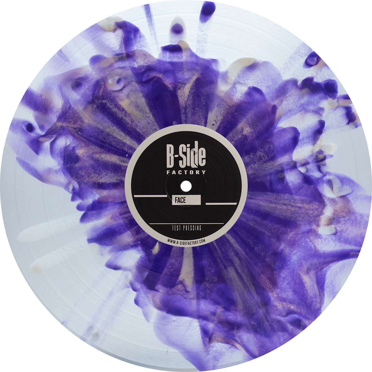 Vinyl Splatter Blanc Violet 1