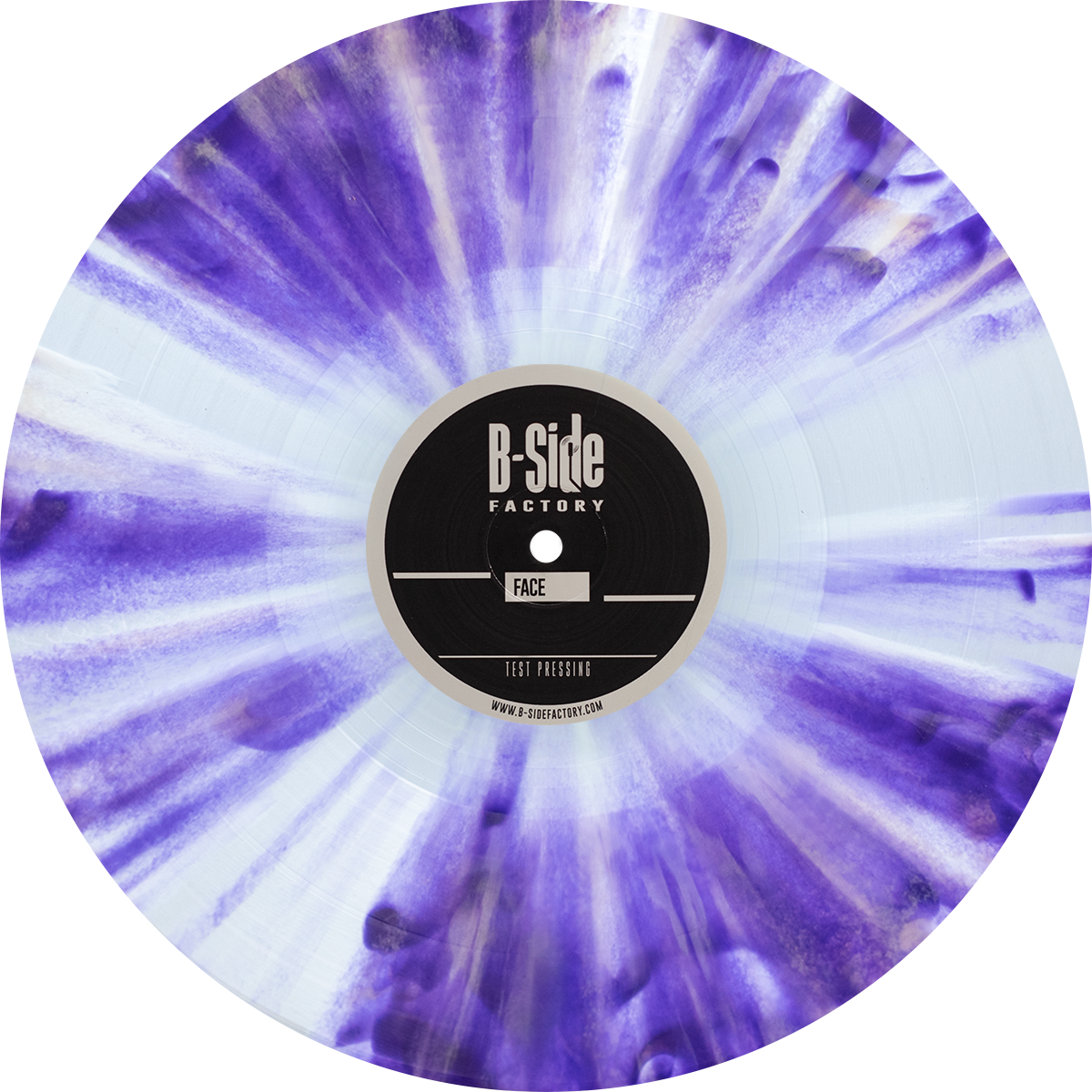 Vinyl Splatter Blanc Violet 2