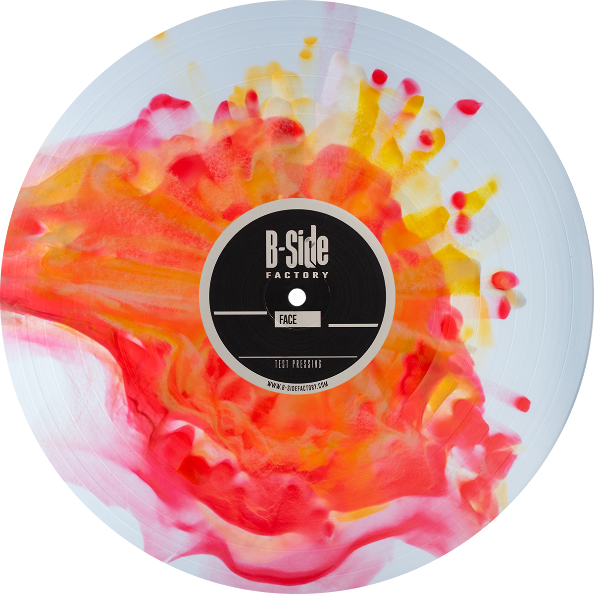 Vinyl Splatter Orange Blanc Jaune 1