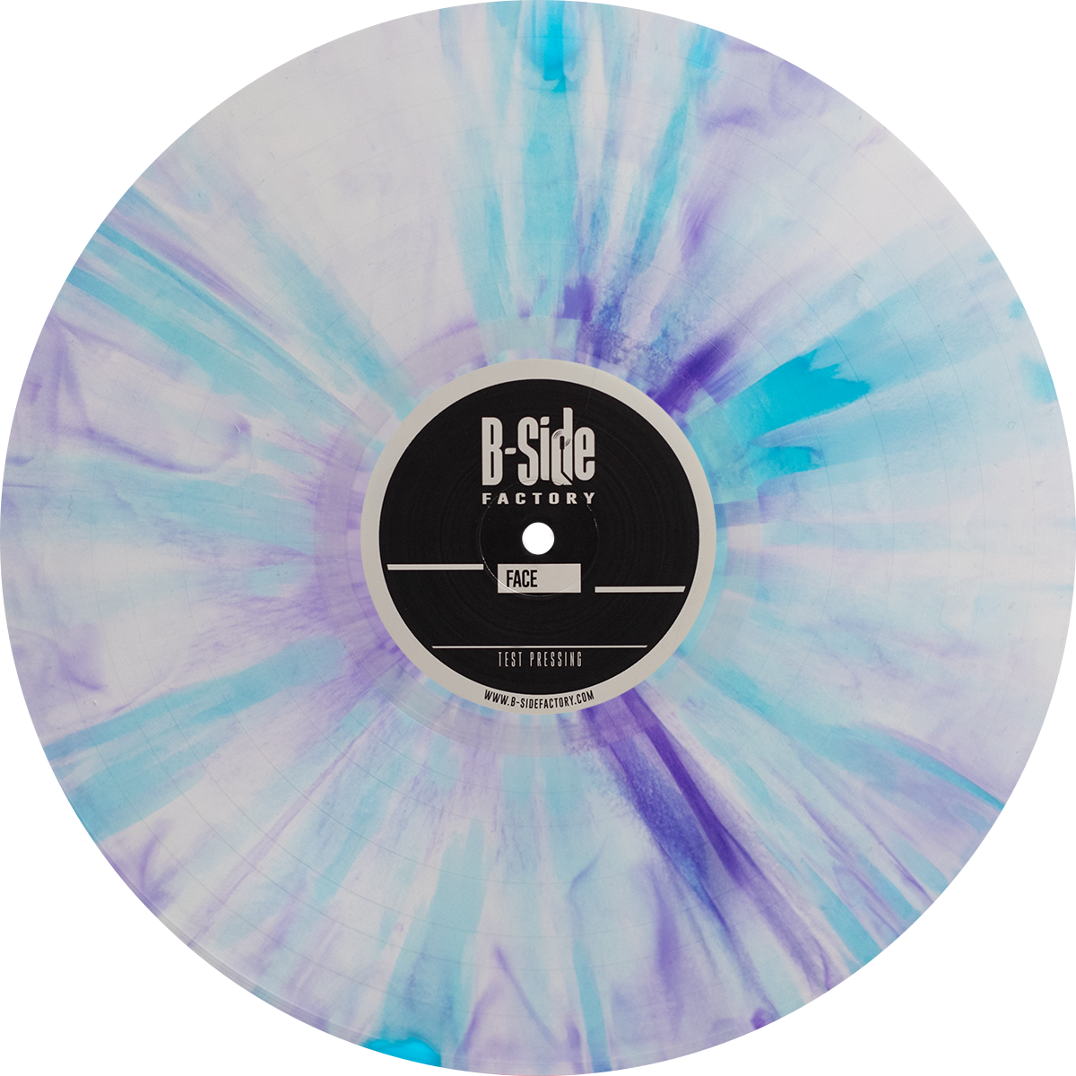 Vinyl Splatter Violet Bleu 1