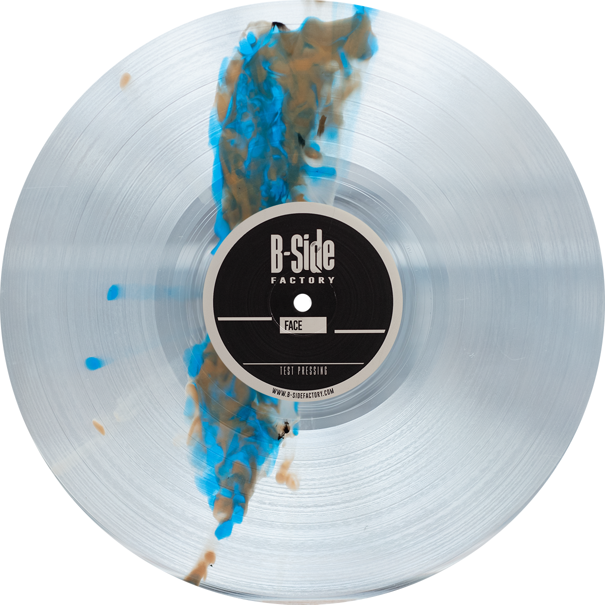 Vinyl Transparent Splatter Bleu 1